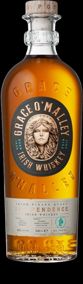Grace O'Malley Independence Irish Whiskey bottle
