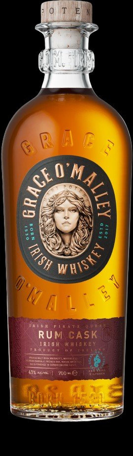 Grace O'Malley Rum Cask Irish Whiskey bottle